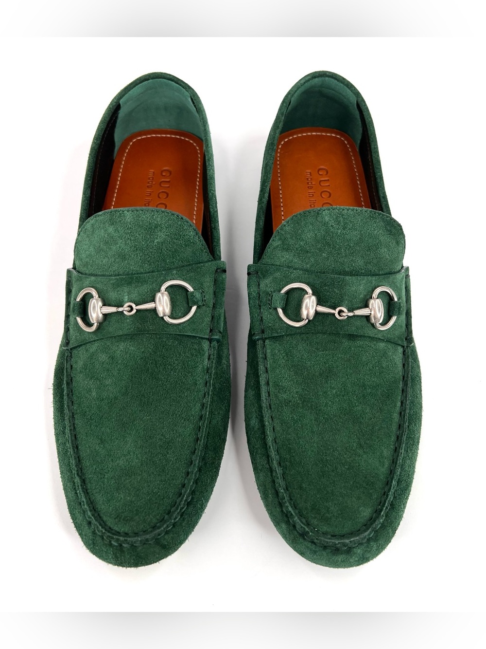 Gucci Men Byorn Horsebit Suede Driver Logo Loafers UK 9.5 - US 10 - EU 43.5 - Picture 3 of 11